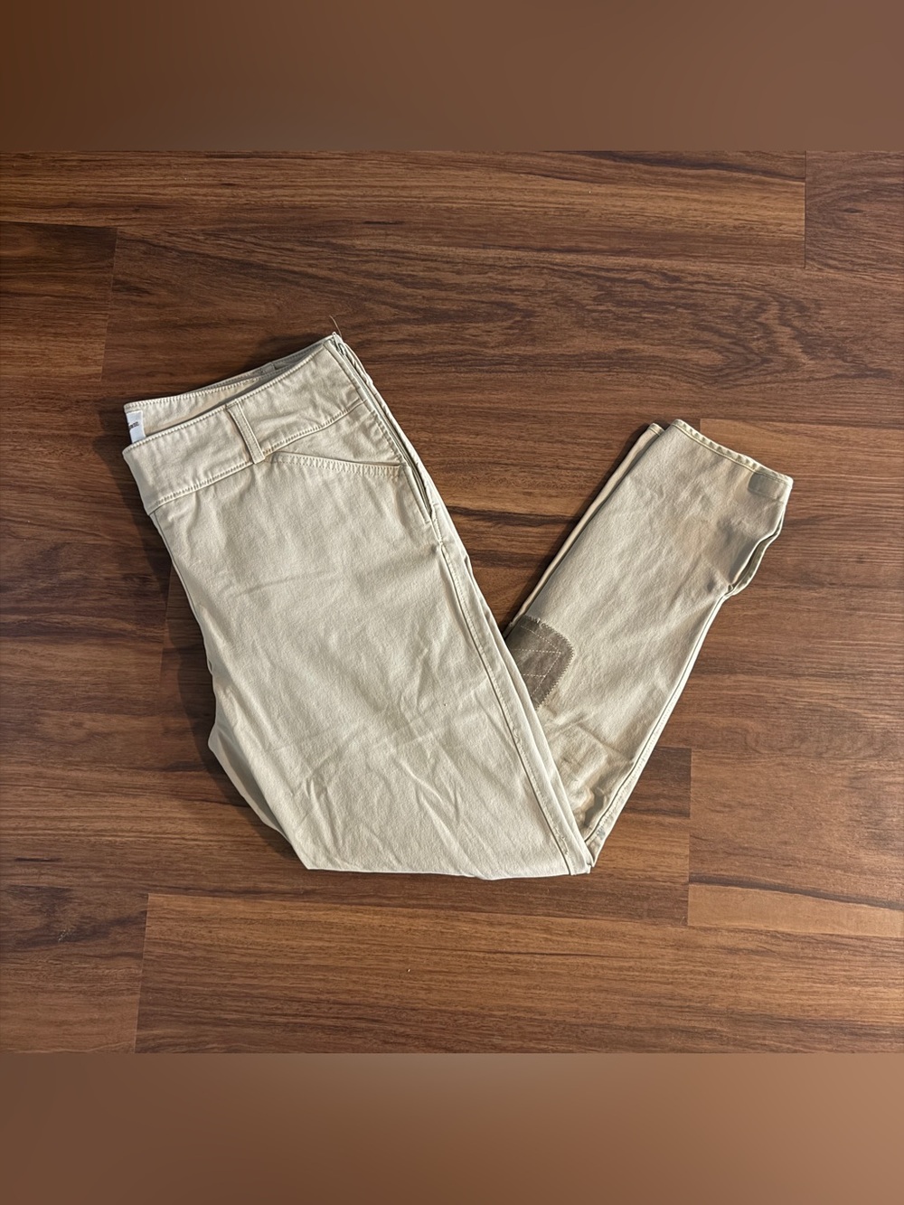 Women’s Size 34R Tan Tailored Sportsman Knee Patch Horseback Riding Breeches